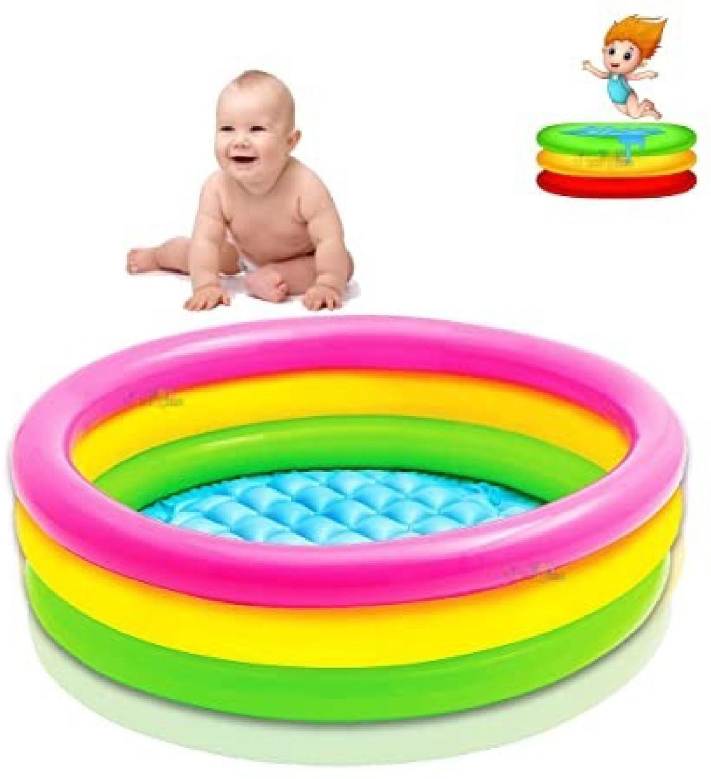 (2 Feet) Swimming Pool for Kid addling Water Summer activity (Without pump) Bathtub Feet