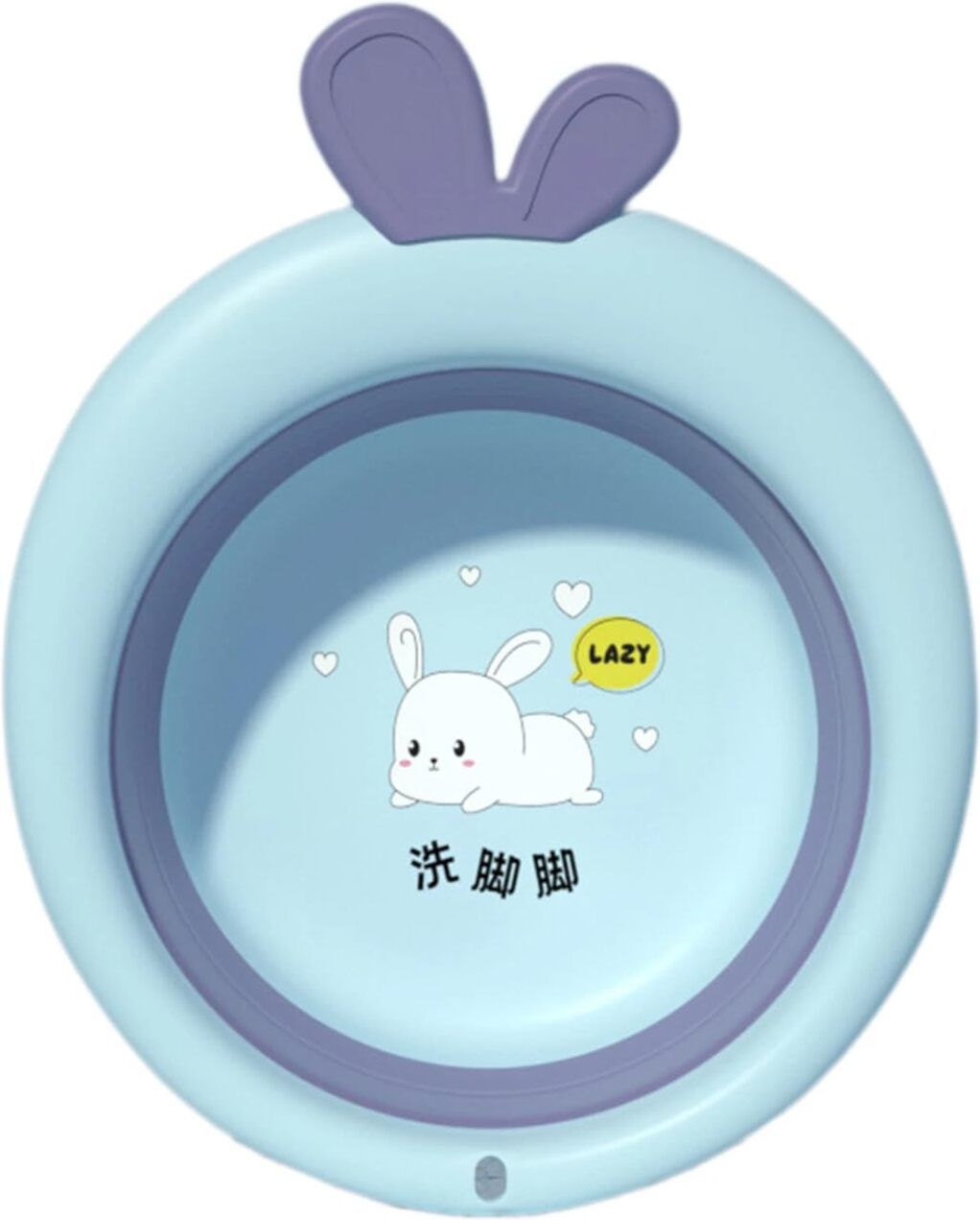 Foldable Baby Wash Basin for Newborns & Infants Kids Collapsible Rabbit Washbasin | Portable Pink Bunny Face Wash Tub Drop-in Bathtub-image-22