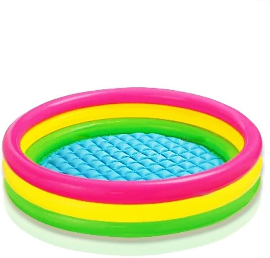 4 FT Bath tub for Baby Inflatable Rectangular Pool with Air Balloon Pump Inflatable Swimming Pool-image-31