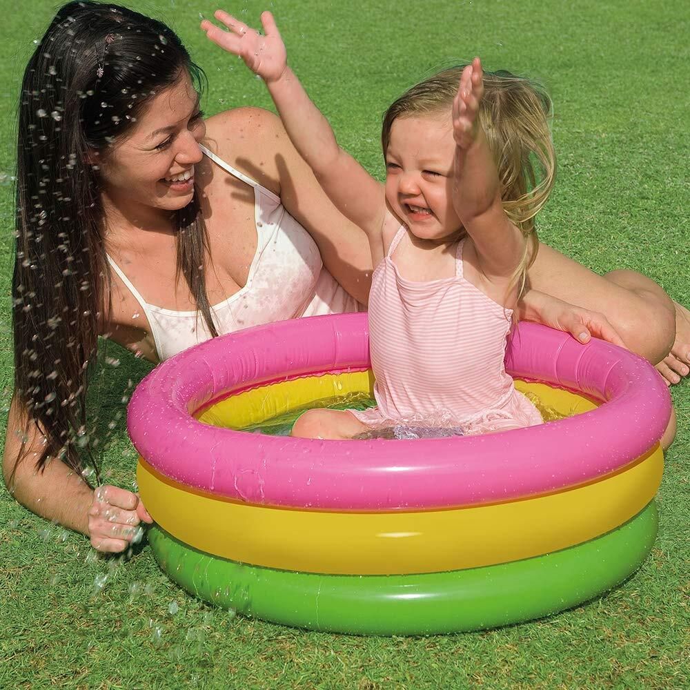 aadhvya Round Swimming Pool for Kids 2 Feet Inflatable Kids Pool Bath Tub for Toddlers & Children Free-standing Bathtub-picture-0