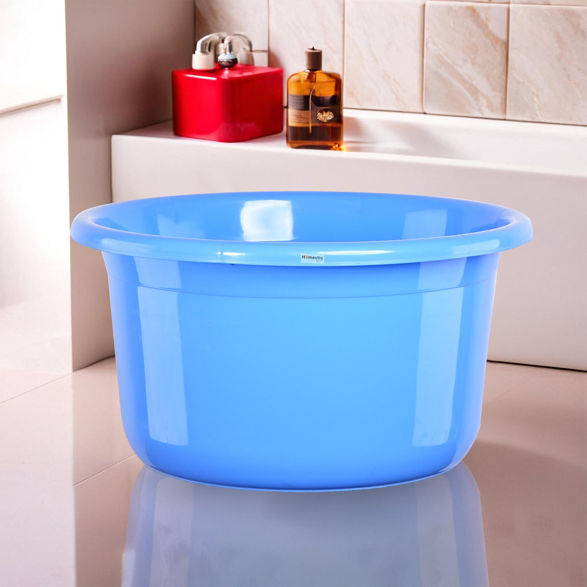 homestic 25 Ltr Bath Tub Plastic For Home, Washroom & Kitchen | Blue-picture-20