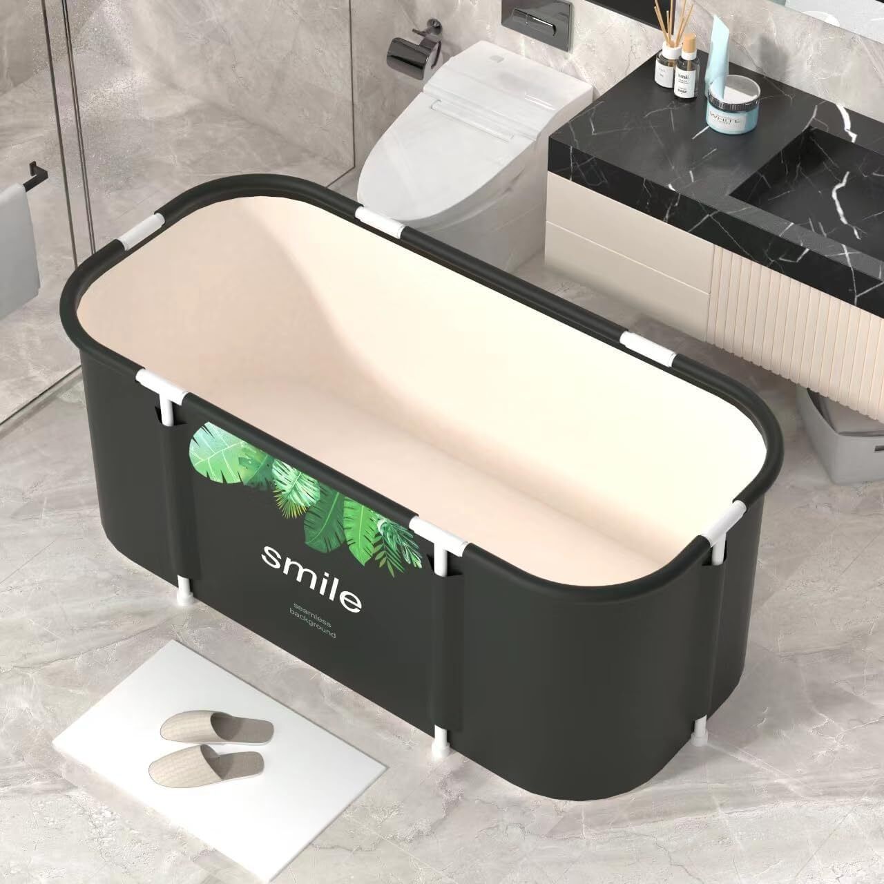 Foldable soaking bathtub Home spa foldable bathtub Undermount Bathtub