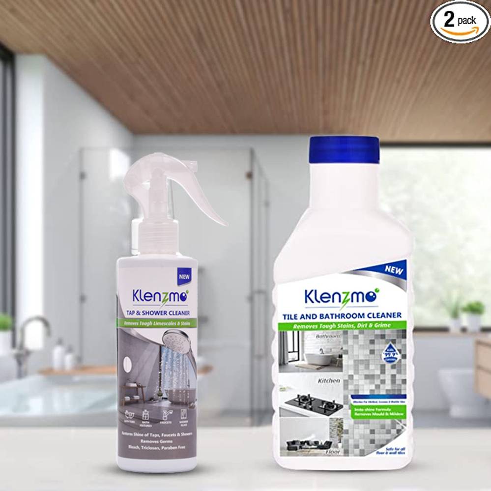 Klenzmo Bathroom Cleaner Kit with Tile and Bathroom 