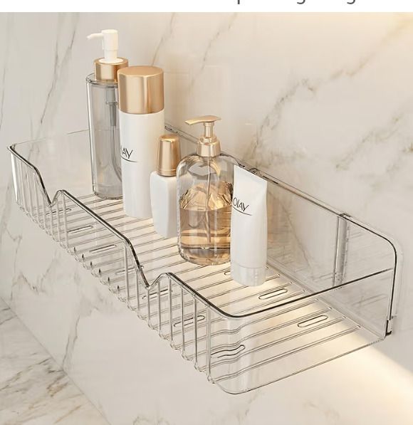 shyam Wall Mounted Bathroom Shelves Bathtub Caddy-picture-35