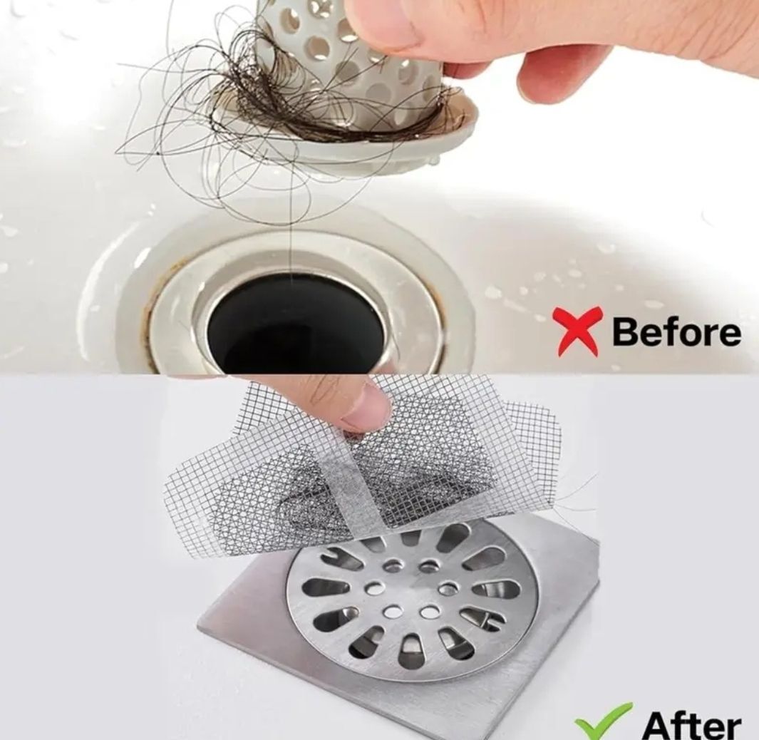 muhaas Disposable Shower Drain Hair Catcher Waterproof Mesh Stickers for Bathroom,) Bathtub Caddy-picture-27