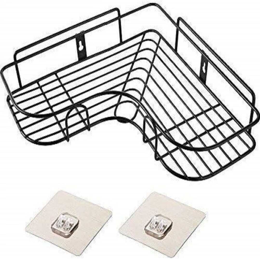 omkar enterprise Wall Mounted Bathroom Corner/Shelf/Rack/Storage Organizer - Bathroom Accessories Bathtub Caddy-picture-47