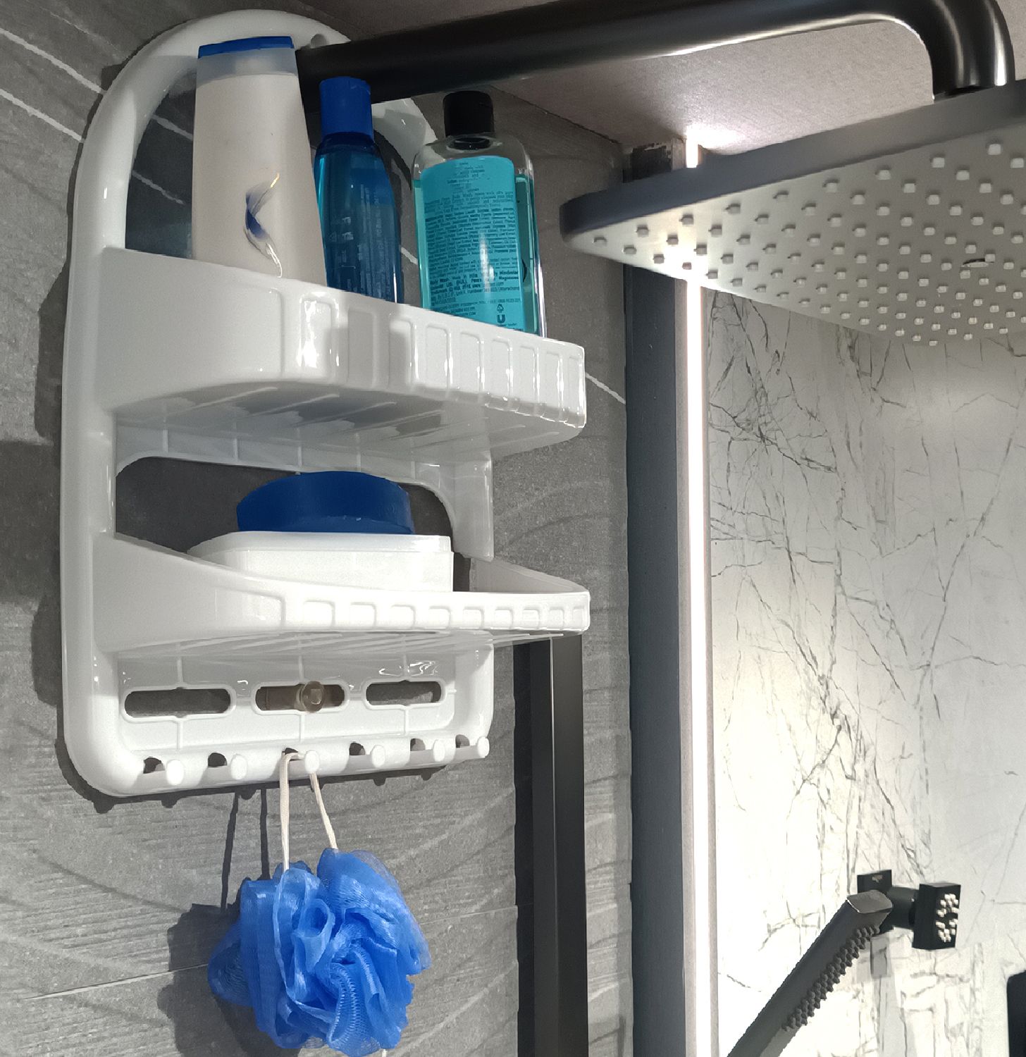comet Plastics 2 Multiutility Caddy With Vacuum pads For Shower, Kitchen or Main Door Bathtub Caddy-picture-30