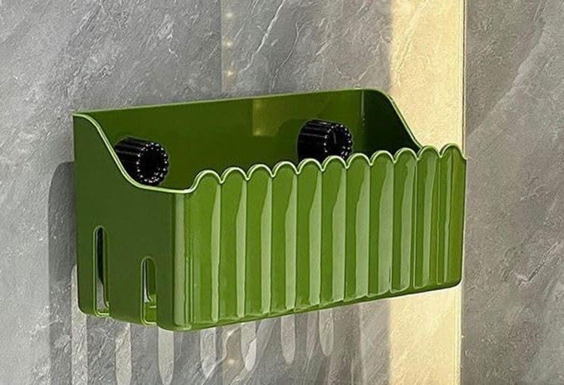 furret Wall Mounted Bathroom Storage Rack with Drainage Bathtub Caddy-picture-25