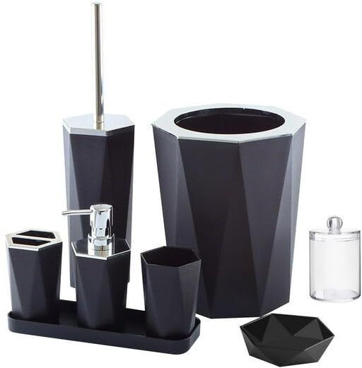 7 Piece Bathroom Set Bathtub Caddy