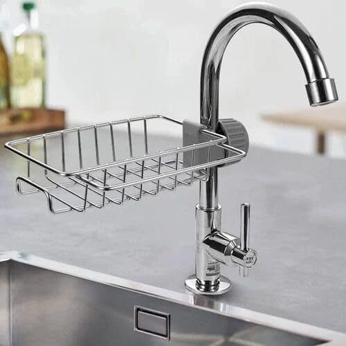 Kitchen Sink Sponge Holder & Soap Stand Bathtub Caddy