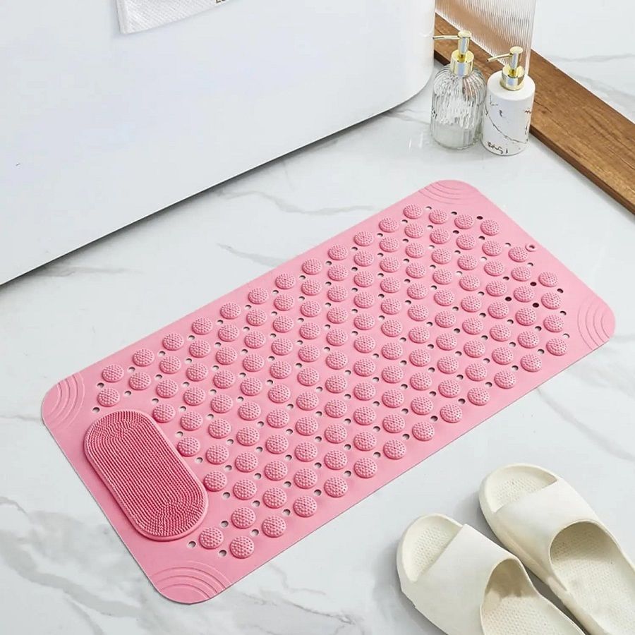 Non-Slip and Extra Large Bathtub Mat with 150 Drain Hole Suction Cups Bathtub Feet-image-18