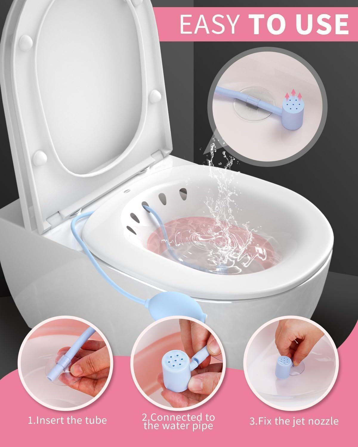 mamya Sitz Bath Tub with Air Pump for Women & Men, Large Capacity Portable Sitz Bath Tub for Toilet Seat – Portable Hip Bath for Hemorrhoids, Postpartum Care & Pain Relief Corner Bathtub-picture-17