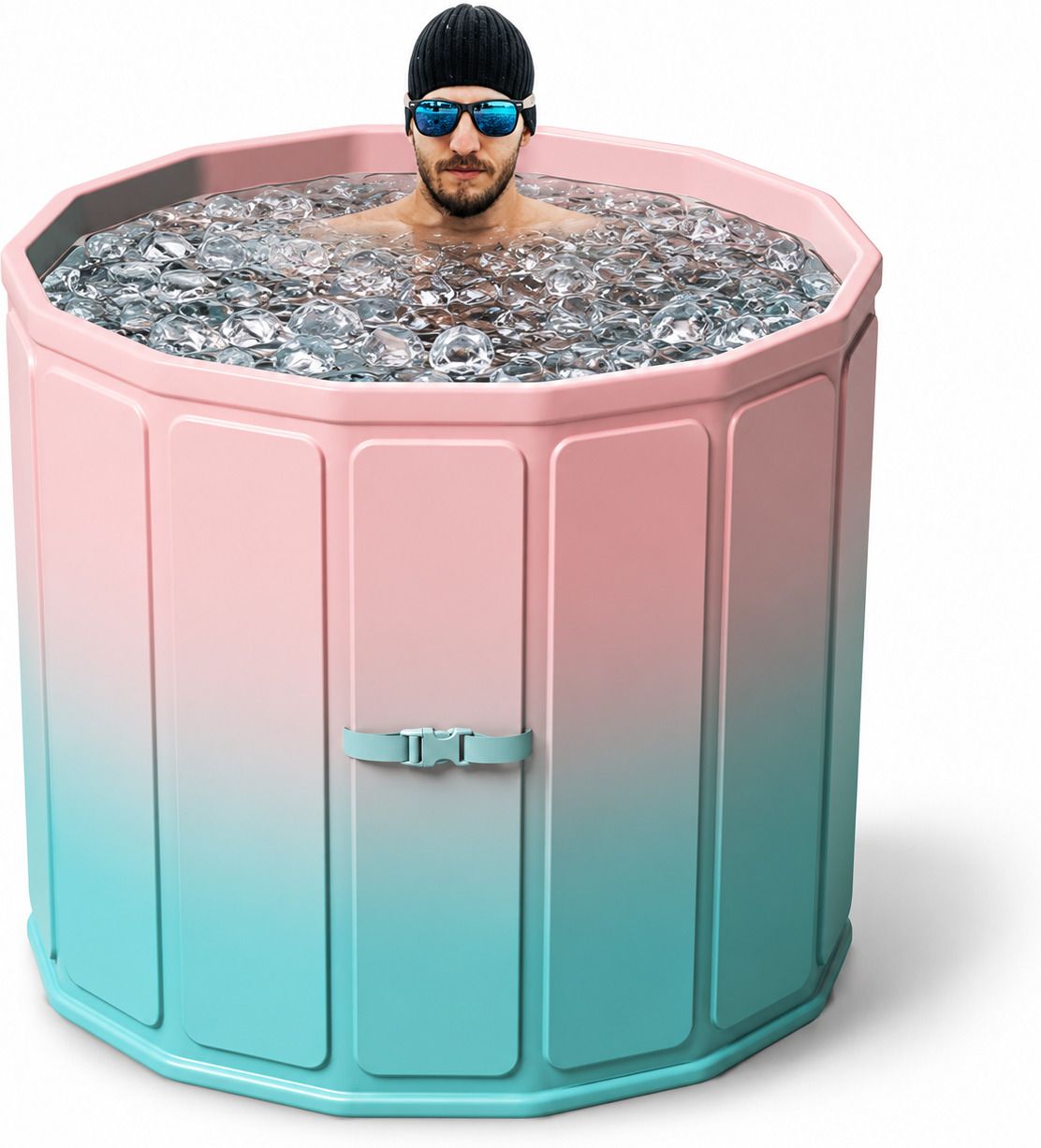 earthiq EIQ-IBT-320L Portable Foldable Ice Bath Tub Free-standing Bathtub-picture-11
