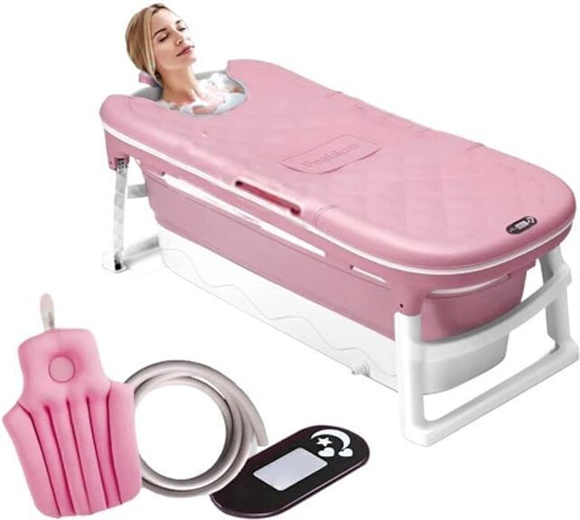 large bathtub for adults 6 feet Collapsible Folding Bath Tub for Adults (pink) Portable bathtub for Bathroom Collapsible Folding Bath Tub for Adults (Blue) Free-standing Bathtub
