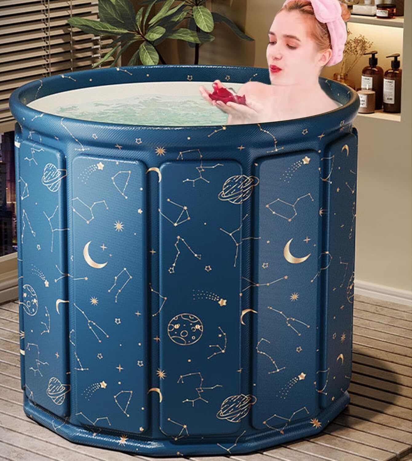 Compact Foldable Bath Tub with Drain Plug | Portable Collapsible Bath Tub Compact Foldable Bath Tub with Drain Plug | Portable Collapsible Bath Tub Free-standing Bathtub-image-43