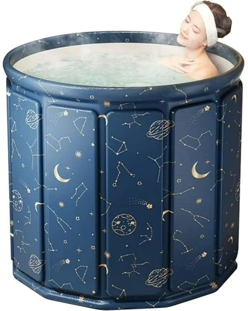 Portable Foldable Bath Tub with Drain Plug Space Saving Collapsible Bathing Tub Portable Foldable Bath Tub with Drain Plug Space Saving Collapsible Bathing Tub Free-standing Bathtub-image-27