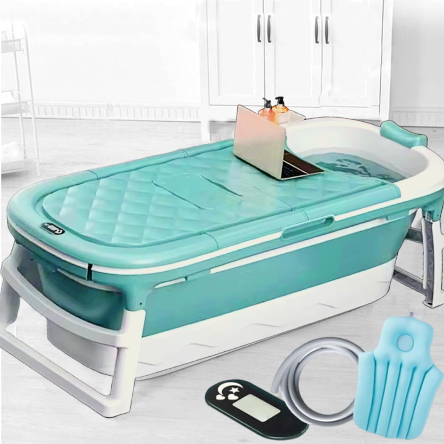 Bath Tub Plastic for Adults 6 Feet Portable Bathtub for Adults Bathing Tub(blue) Bath Tub Plastic for Adults 6 Feet Portable Bathtub for Adults Bathing Tub(blue) Free-standing Bathtub
