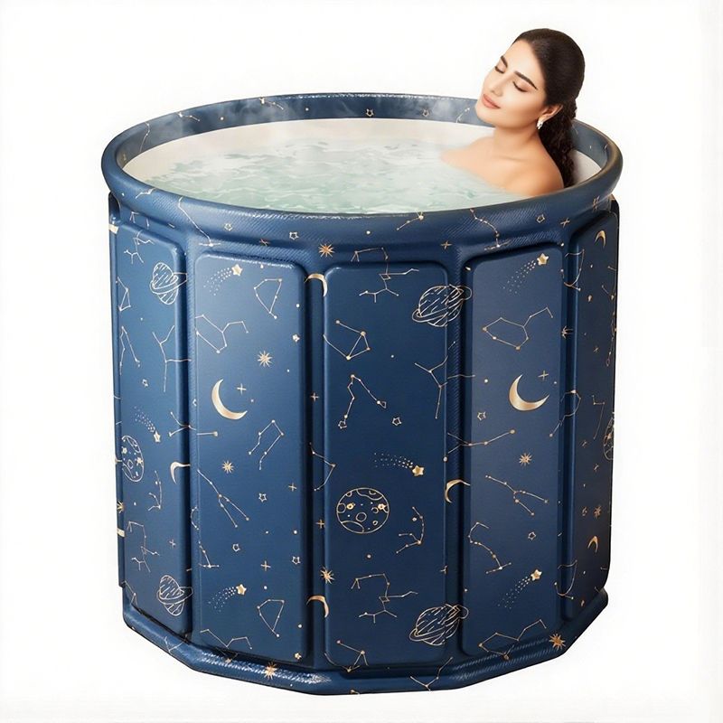 Folding Bath Tub for Adult Ice Cold Therapy with Drainage Folding Bath Tub Multifunctional 10 Panel PVC Ice Tub with Drain Pipe for Adults Free-standing Bathtub-image-38