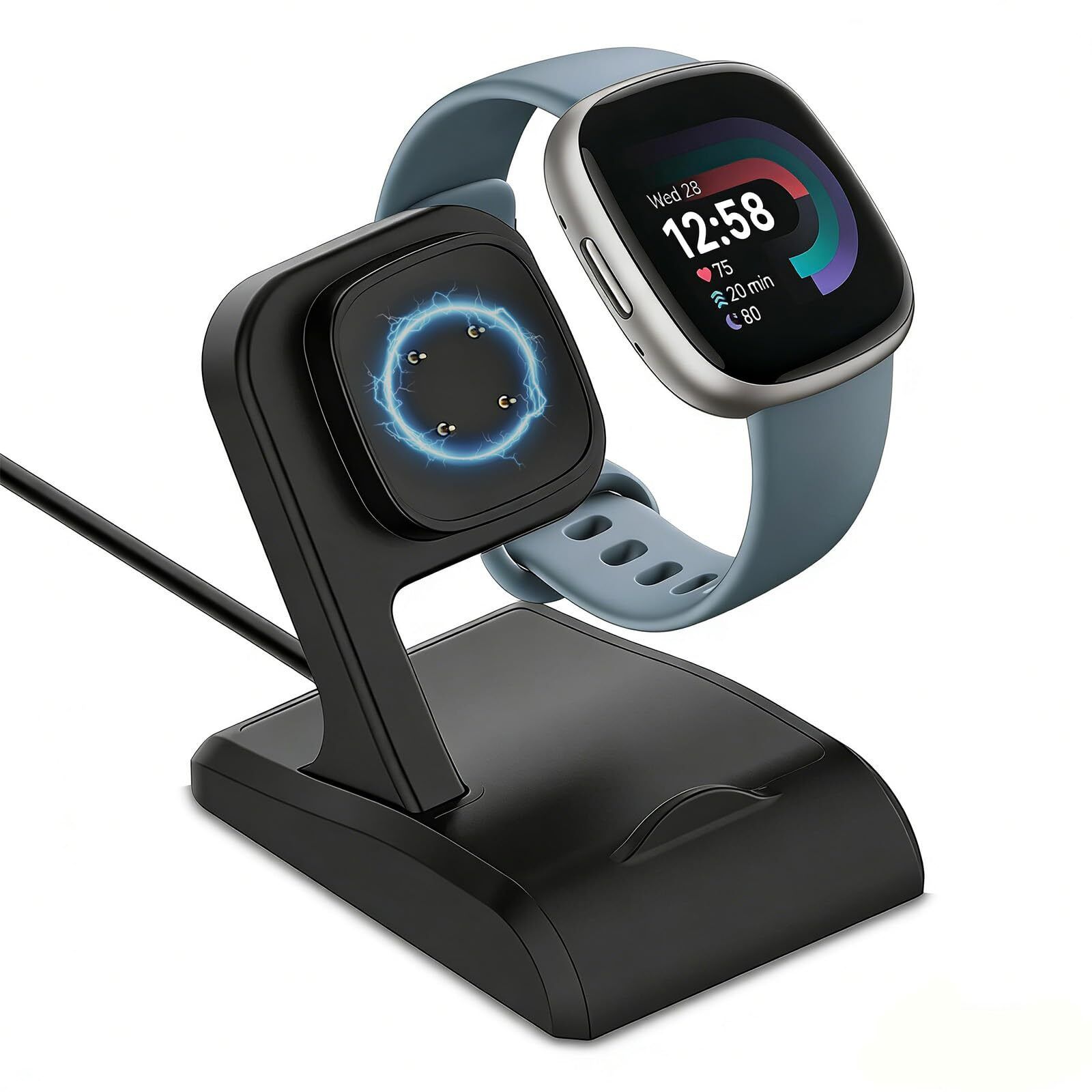 ELEPHANTBOAT Fitbit Sense Versa Charger Dock Charging Pad-image-46