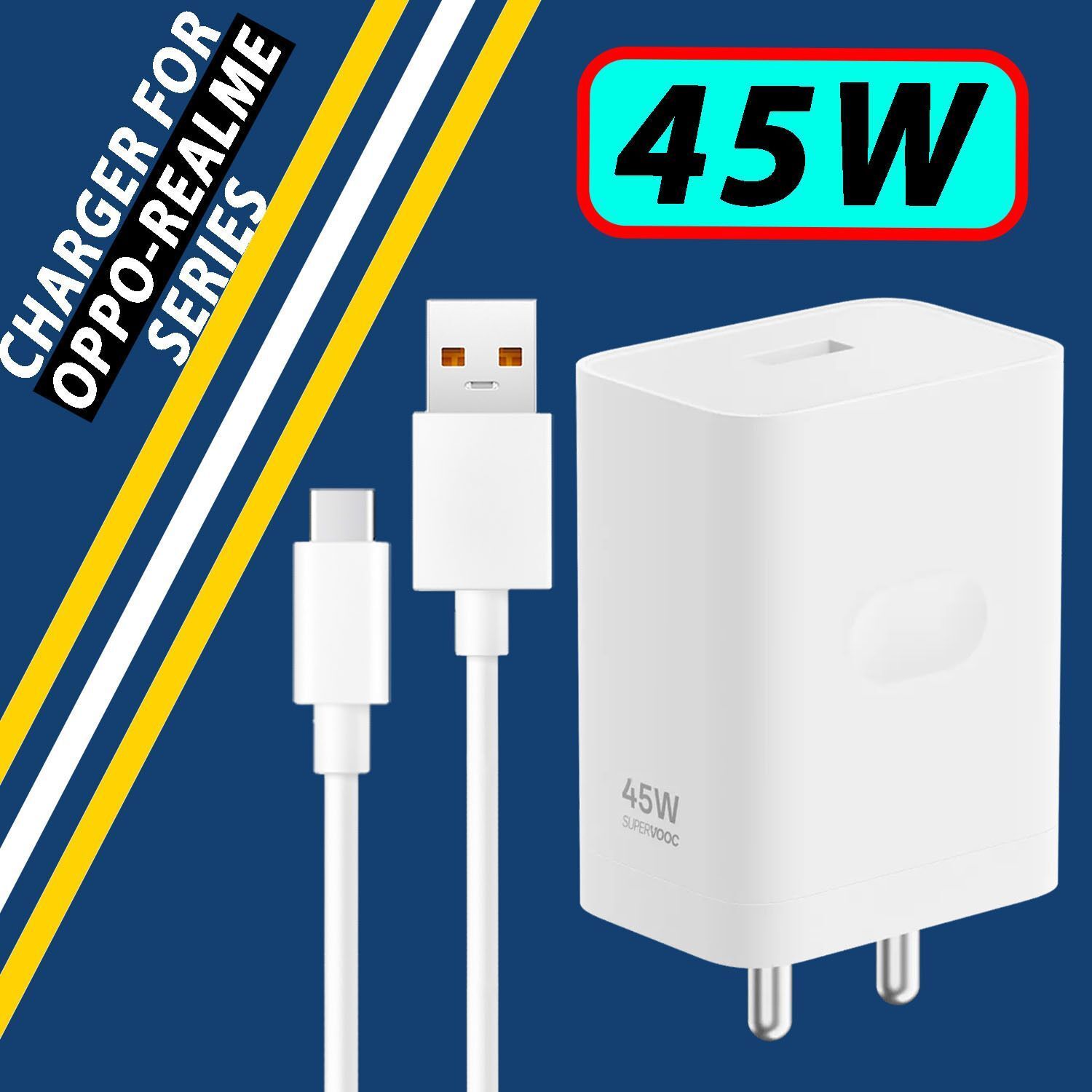 GaN Charger 45 W SuperVOOC 4 A Wall Charger for Mobile with Detachable Cable-picture-11