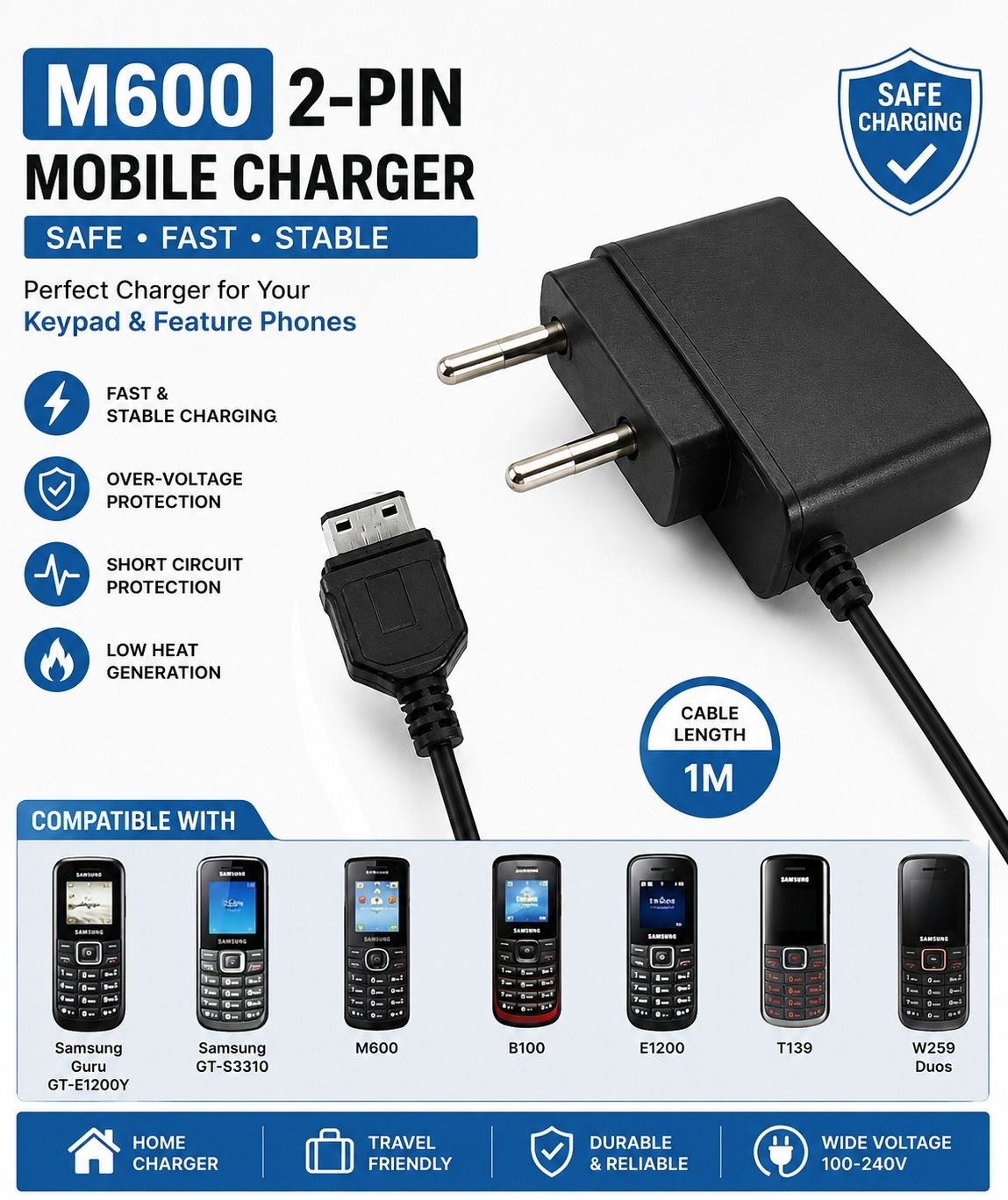 mokha 5 W 1 A Wall Charger for Mobile-picture-16