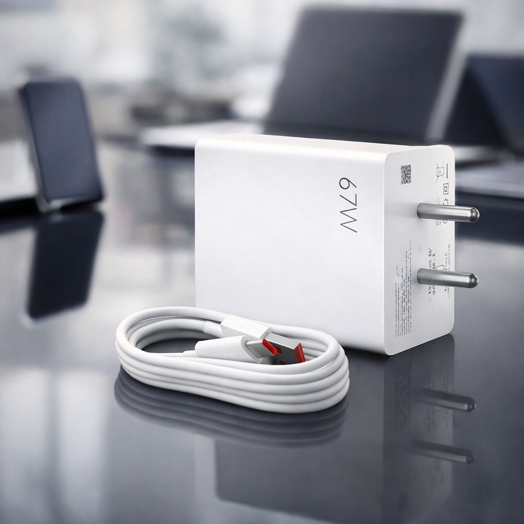 MBrix 67 W Qualcomm 3.0 6 A Wall Charger for Mobile with Detachable Cable