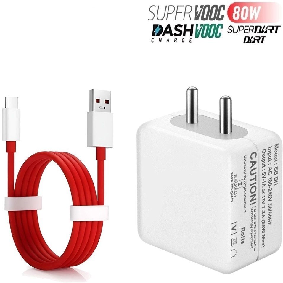 SB 80 W SuperVOOC 7.3 A Wall Charger for Mobile with Detachable Cable-picture-11