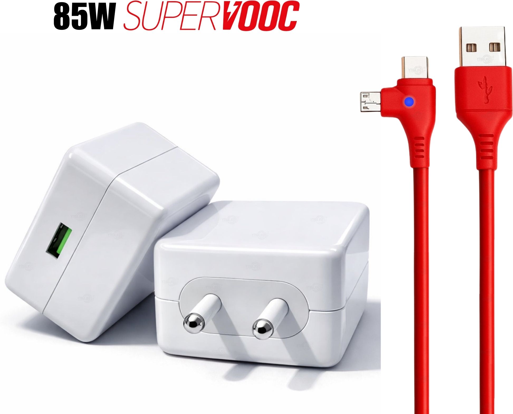 Solarity 85 W SuperVOOC 7 A Wall Charger for Mobile with Detachable Cable-image-2