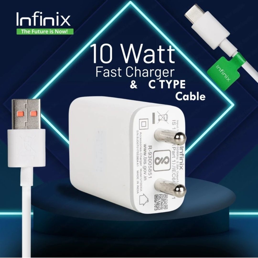 Infinix charger Quick Charge 2 A Wall Charger for Mobile with Detachable Cable-image-47
