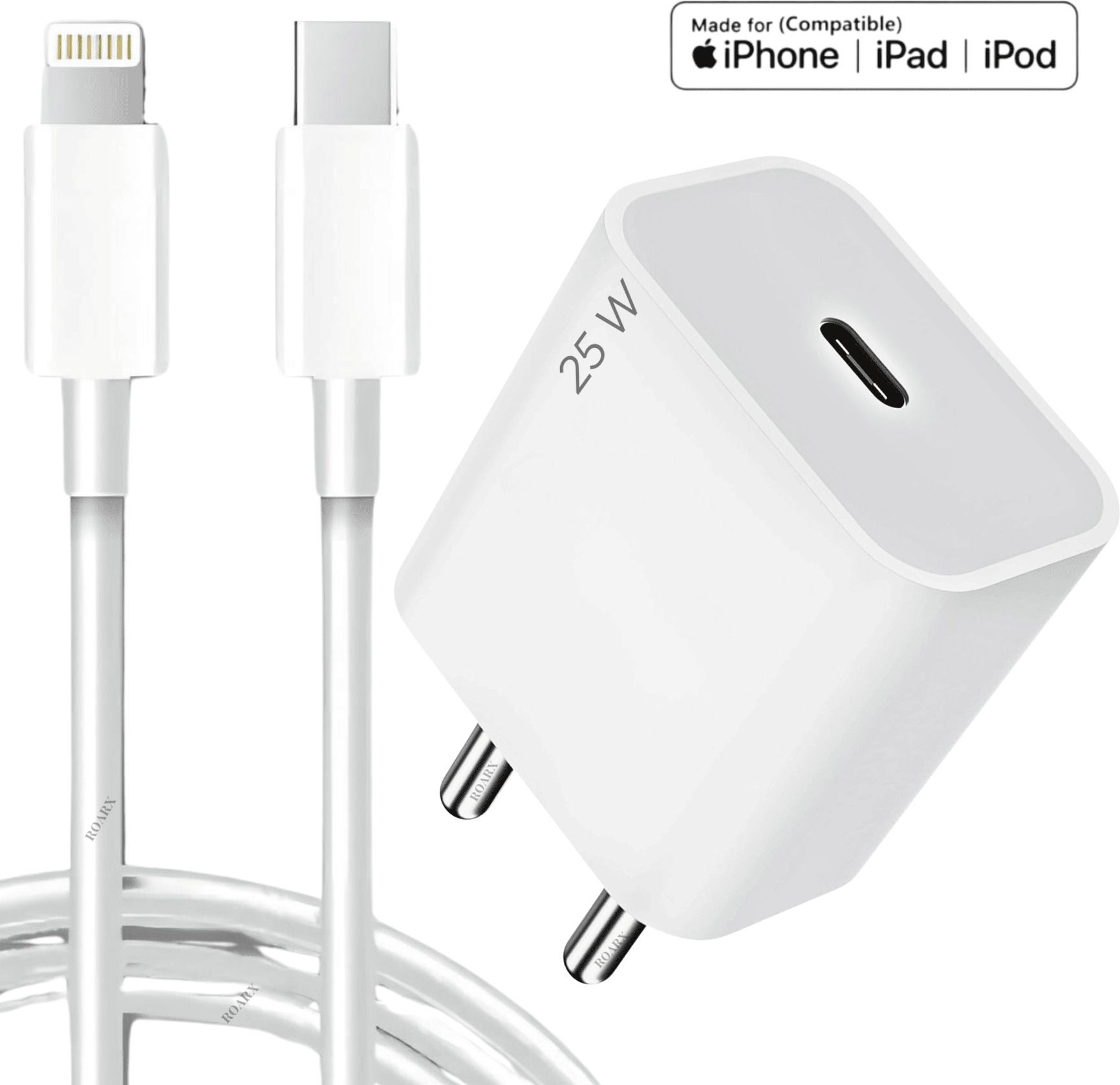 RoarX 25 W Supercharge 3.1 A Wall Charger for Mobile with Detachable Cable-picture-23