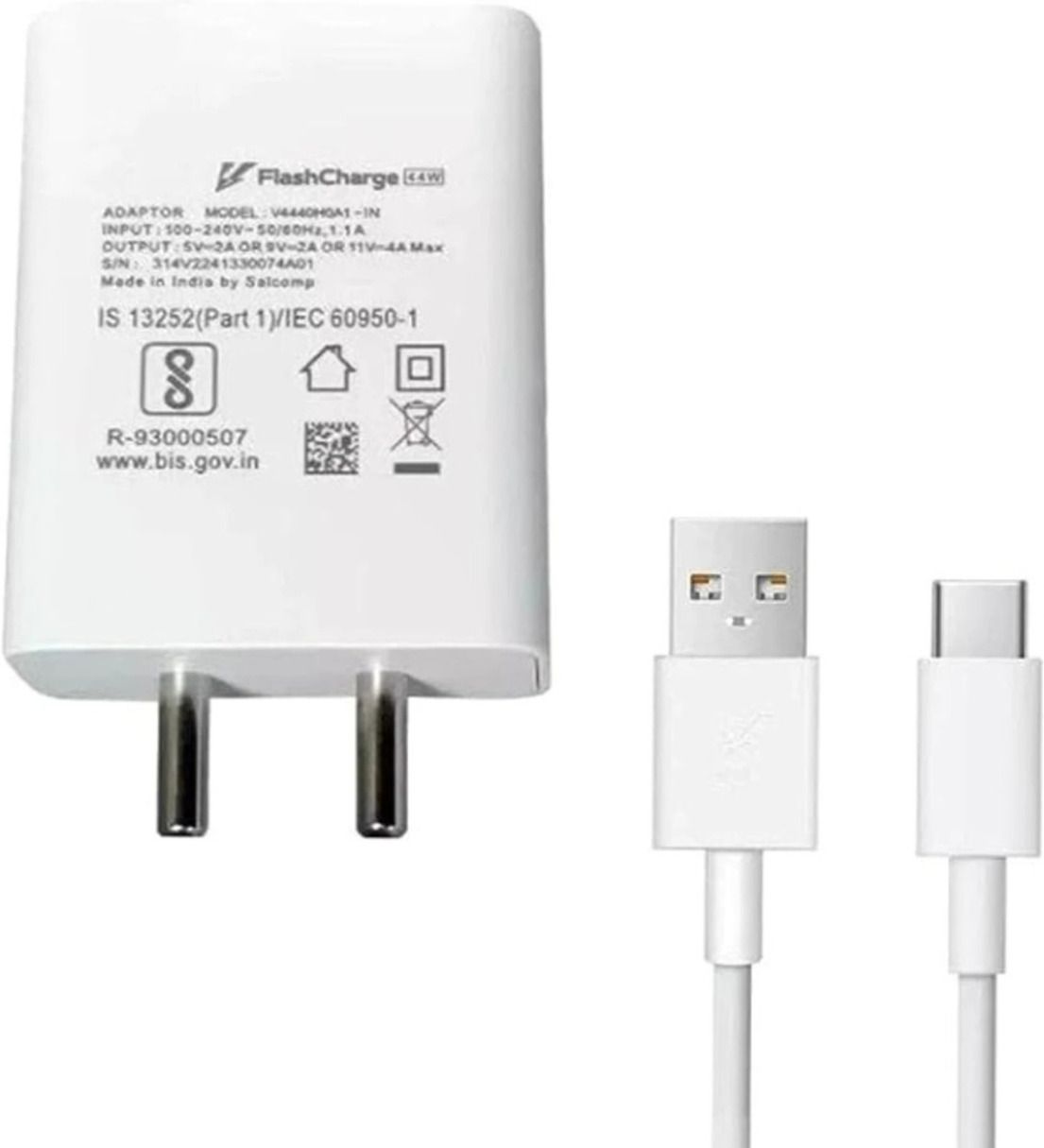 TECHVIQQ 44 W Quick Charge 4 A Wall Charger for Mobile with Detachable Cable-image-9