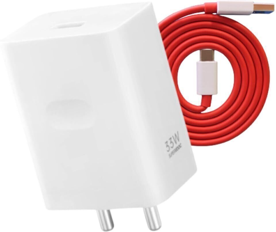 Sulania 33 W SuperVOOC 5 A Wall Charger for Mobile with Detachable Cable