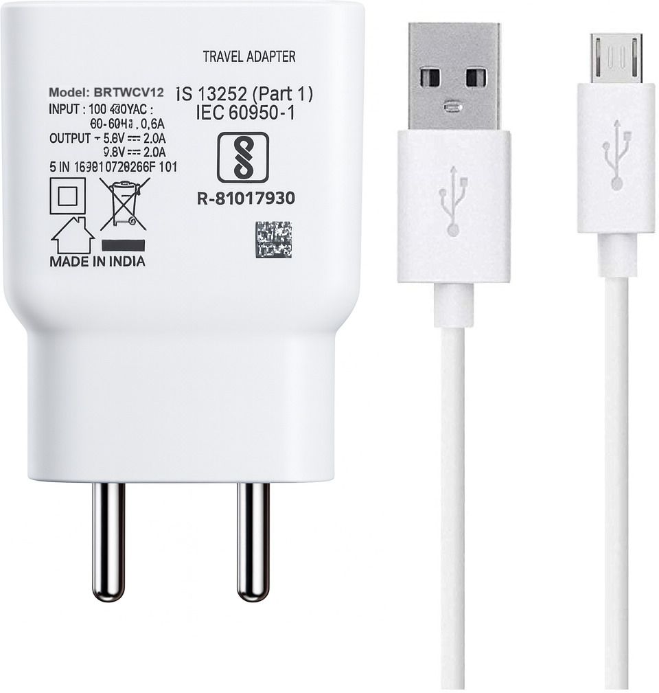 bArrett 12 W Quick Charge 2.4 A Wall Charger for Mobile with Detachable Cable-image-46