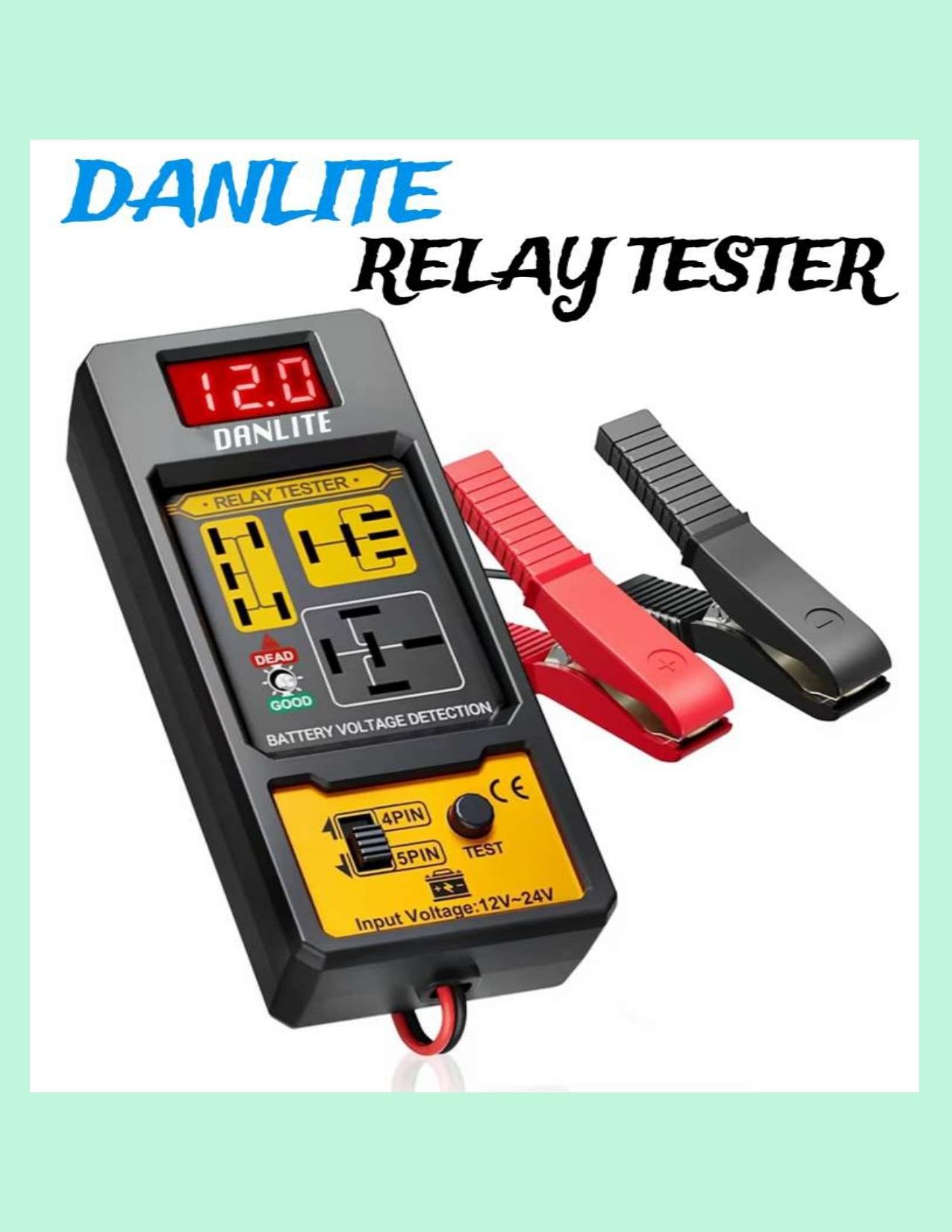 Relay Testing Device with Battery Voltage Detection for Vehicles Digital Battery Tester-image-16