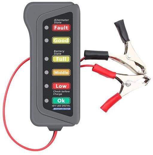 auto avenue 12V Battery & Alternator Diagnostic Analyzer LED Digital Battery Tester-picture-11
