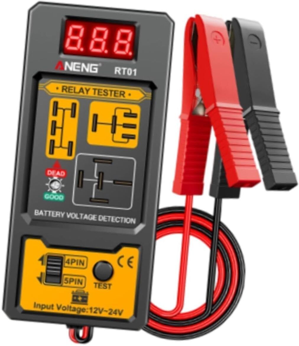 obdking 12V 24V Digital Relay Tester Automotive Circuit Checker Digital Battery Tester-picture-7