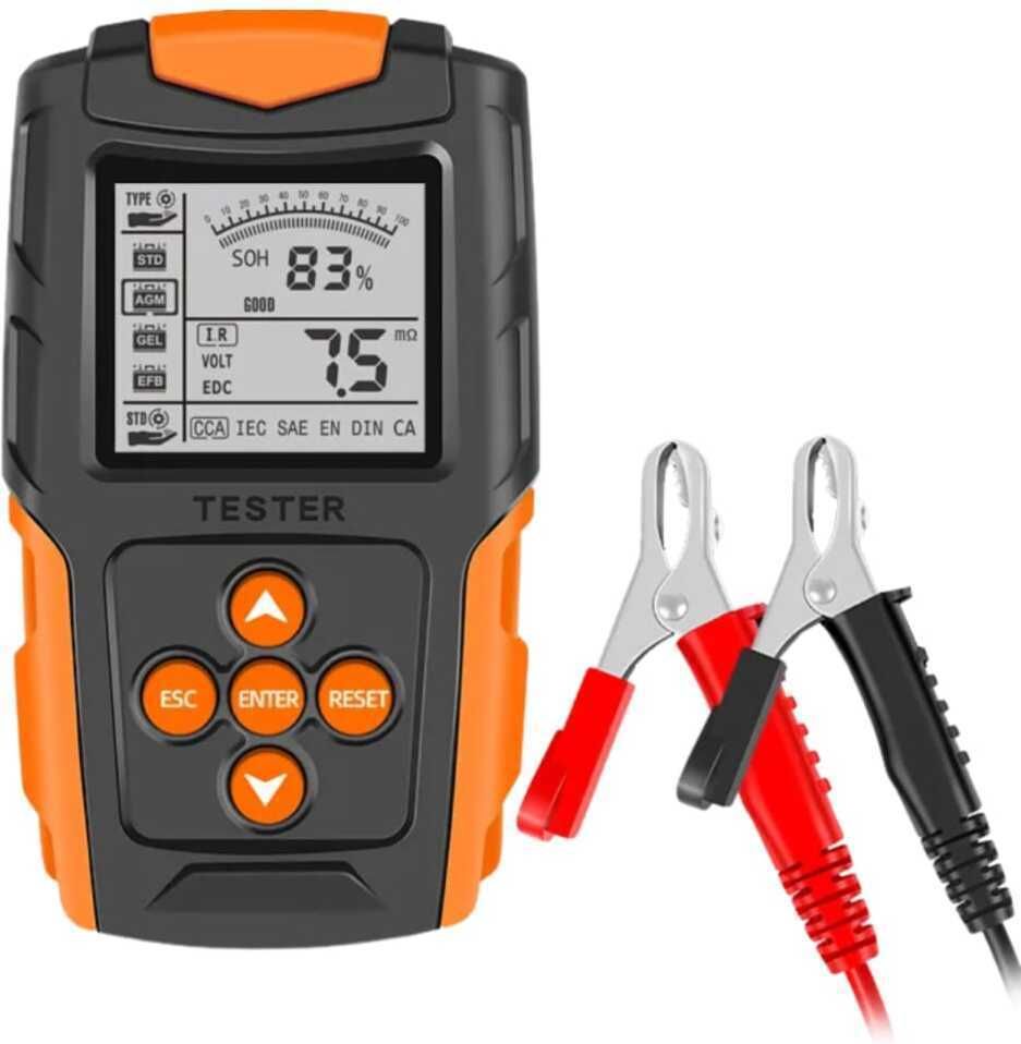 Digital Battery Tester LCD 6V-24V, 100-2000 CCA, 2Ah-220Ah Voltage Analyser Digital Battery Tester-image-15