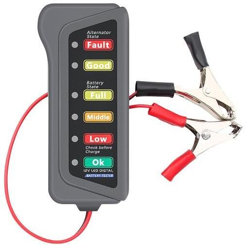auto avenue Automotive Battery Tester 12V Alternator LED Indicator Digital Battery Tester-picture-33