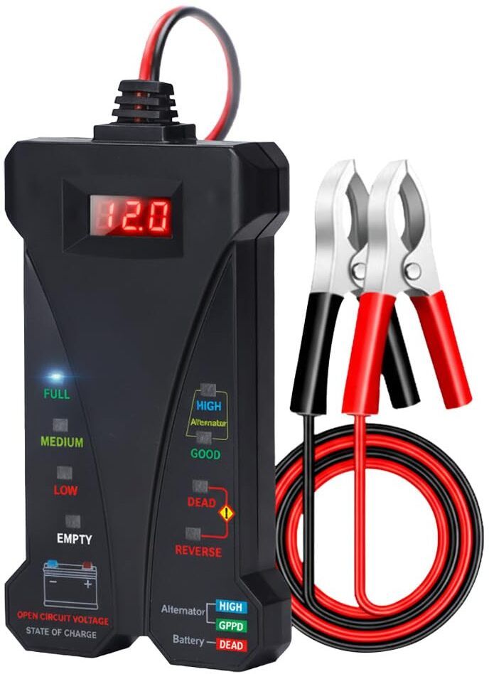 zitronix Digital Car Battery Tester 12V LED Analog Battery Tester-picture-9
