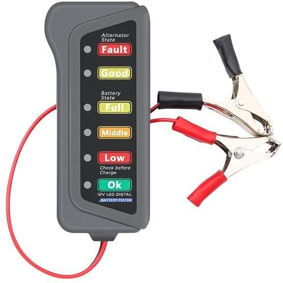 auto avenue 12V Automotive Battery Checker & Alternator Tester with LED Digital Battery Tester-picture-25