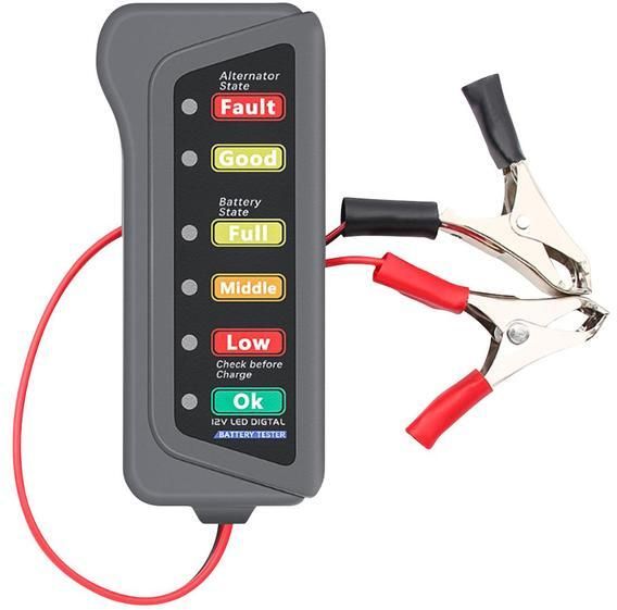 auto avenue 12V Automotive Battery Voltage Tester Alternator LED Digital Battery Tester-picture-26