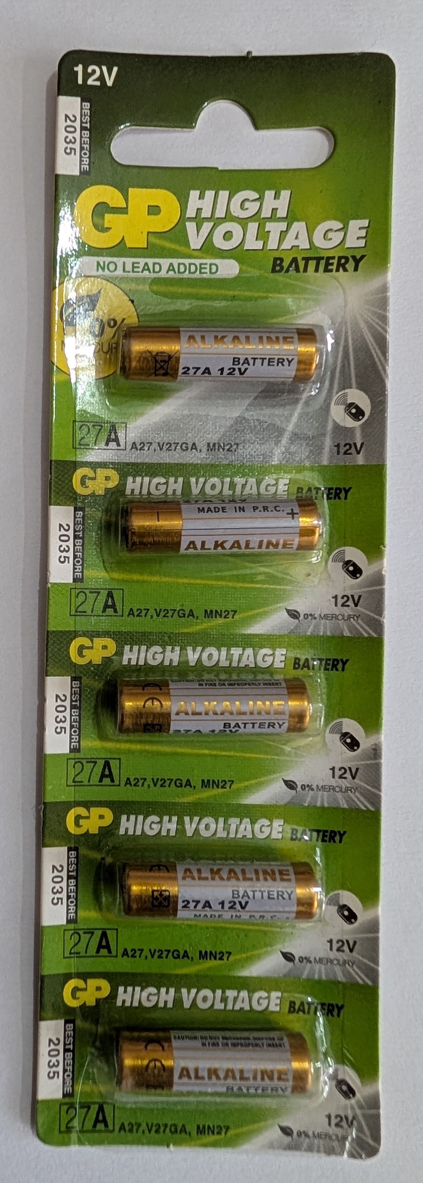 p.p.india 27A 12V Alkaline Battery-picture-19