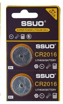 ssuo cr2016 3v battery Best use for electronic instruments Battery image 1