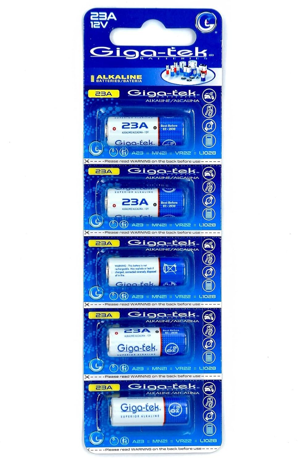 giga-tek 4LR44 6V Alkaline Pack of 5 Compatible with 28A A544 LR1 Battery-picture-18