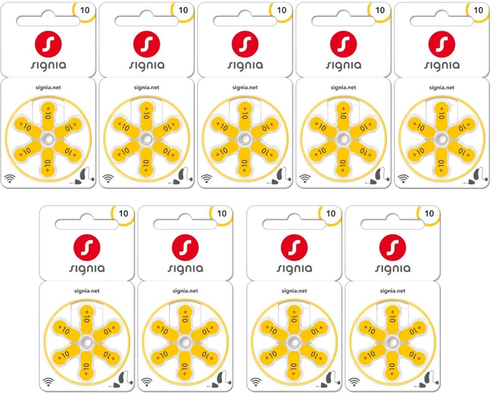 |Phonak|Oticon|Resound|Starkey CIC HearingAid P10 PR70 Compatible Genuine Battery