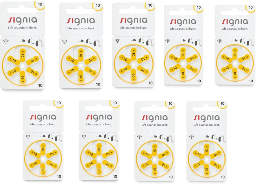 signia Hearing Aid Size 10- Pack of 54 Batteries Battery-picture-18