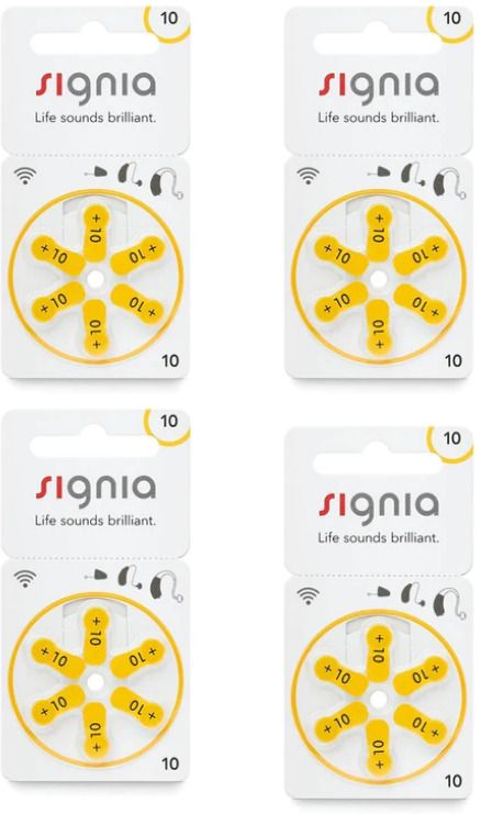 signia Hearing AidSize 10- Pack of 24 BatteriesBattery-picture-22