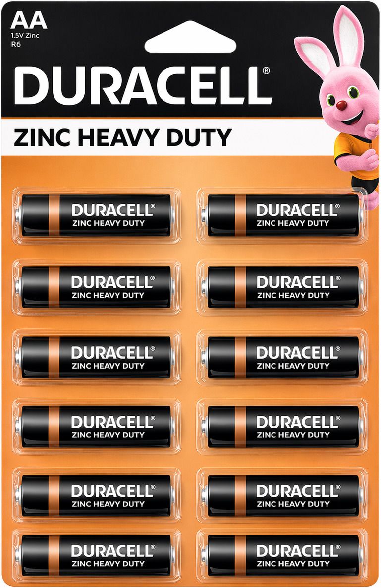 duracell Heavy Duty AA 1.5V Zinc Batteries for TV Remotes, Wall Clocks & Toys Battery-picture-24
