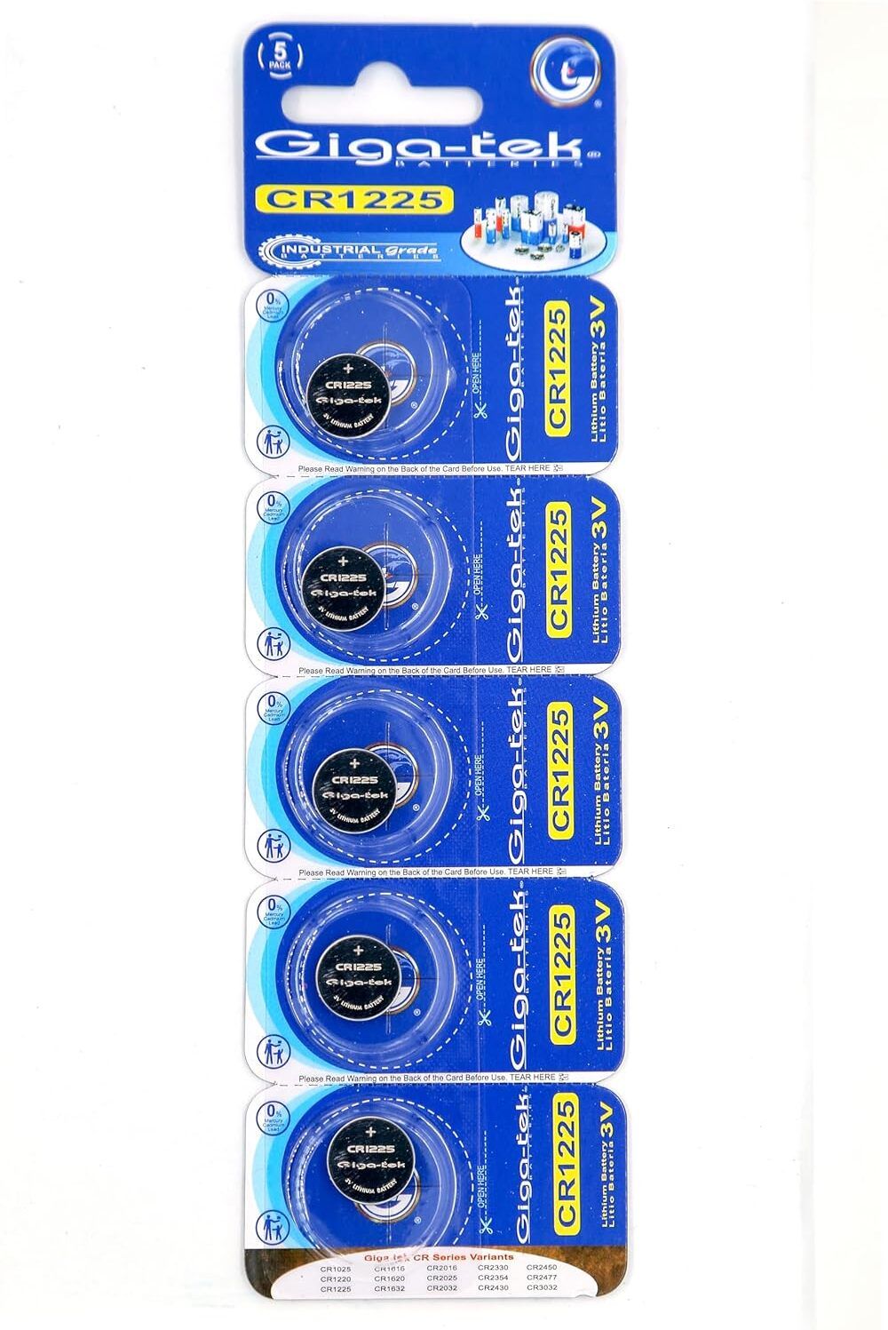 giga-tek CR1632 Lithium Coin Premium Pack of 5 Battery-picture-42