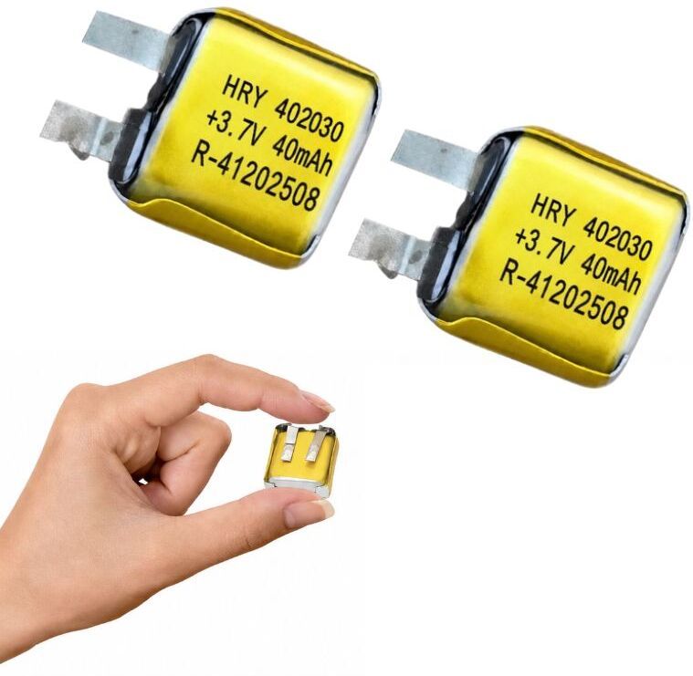 Mini 3.7V high quality 40 mAh Rechargeable Lipo for earphone, buds etc Battery-image-23